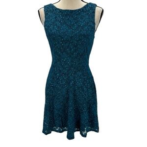 Speechless Sleeveless Sequin Mini Dress - Teal Blue - size 3